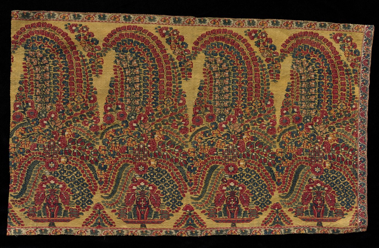 Hraniční fragment šálu, počátek 19. století. od Unbekannt