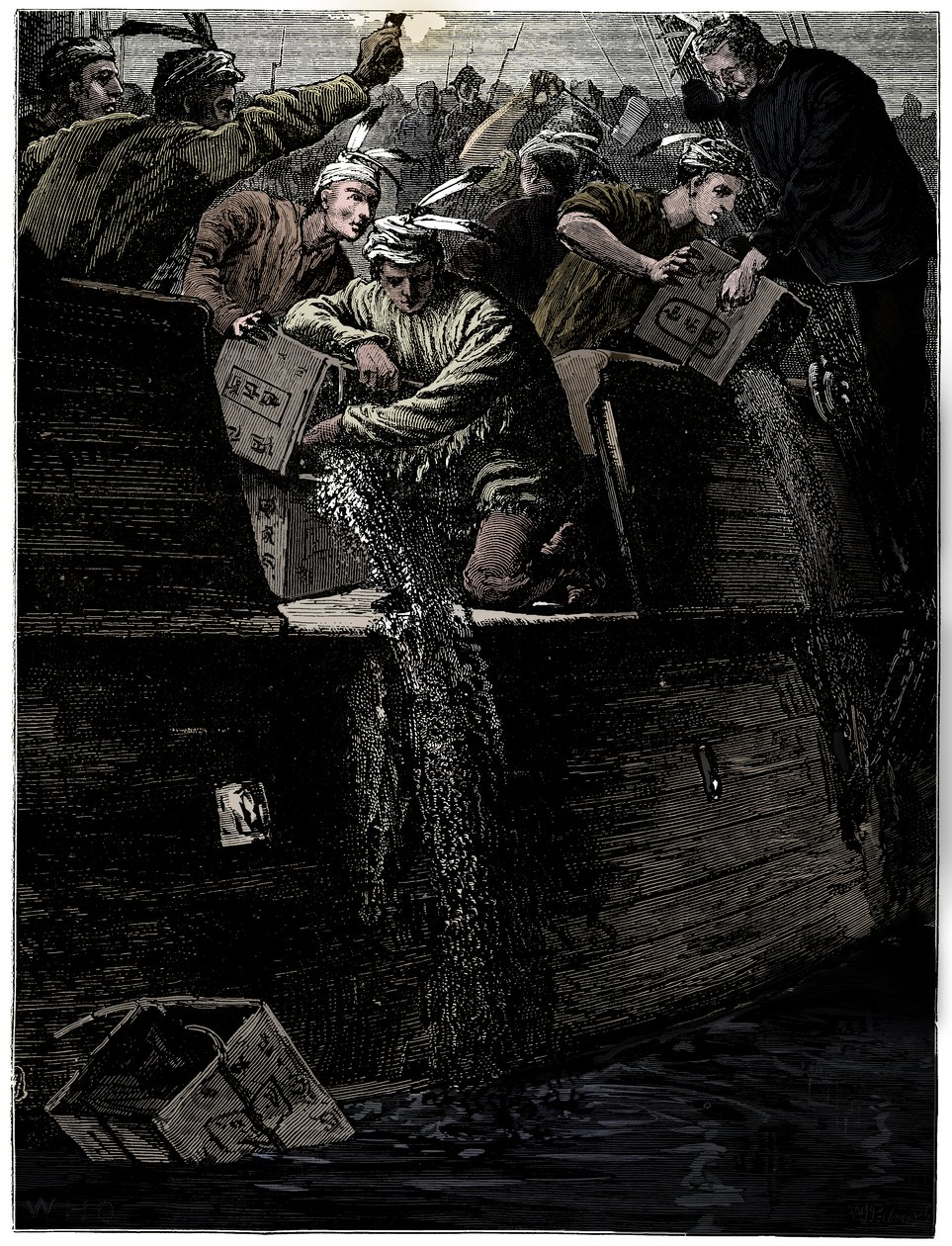 Boston Tea Party, 26. prosince 1773 od Unbekannt