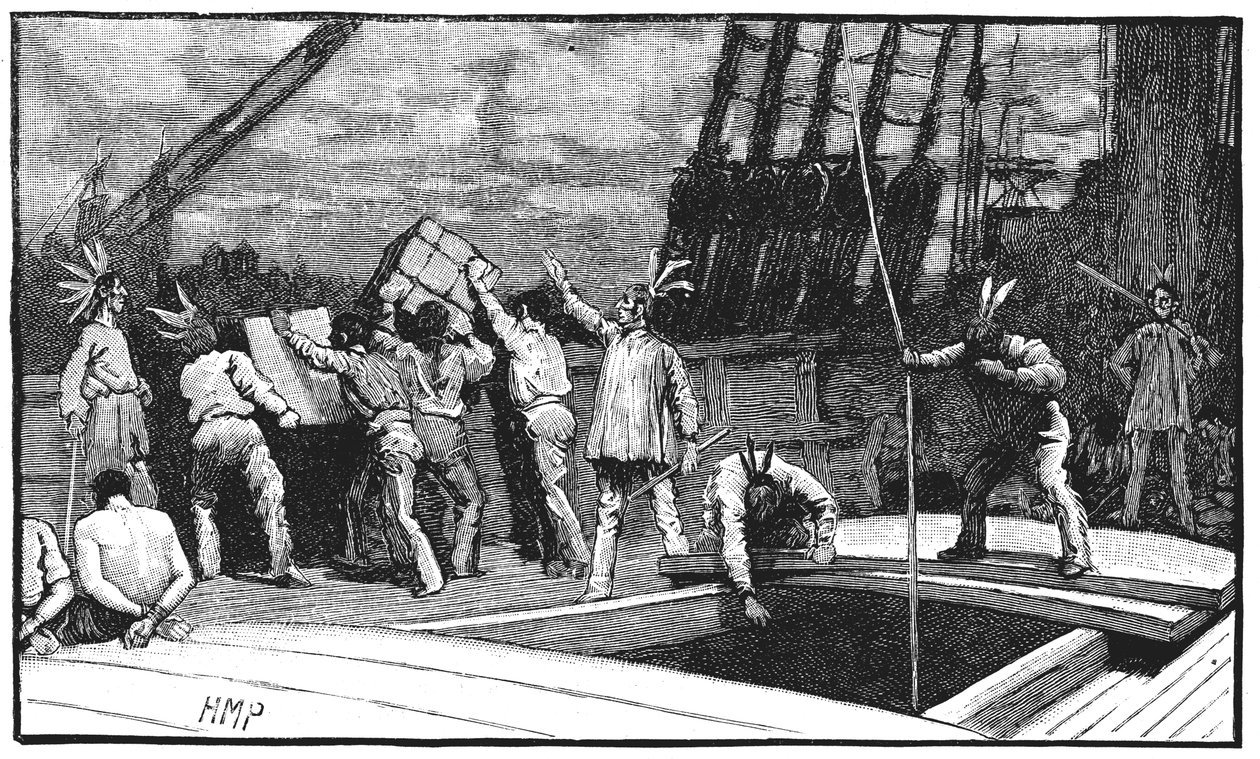 Boston Tea Party, 26. prosince 1773 od Unbekannt