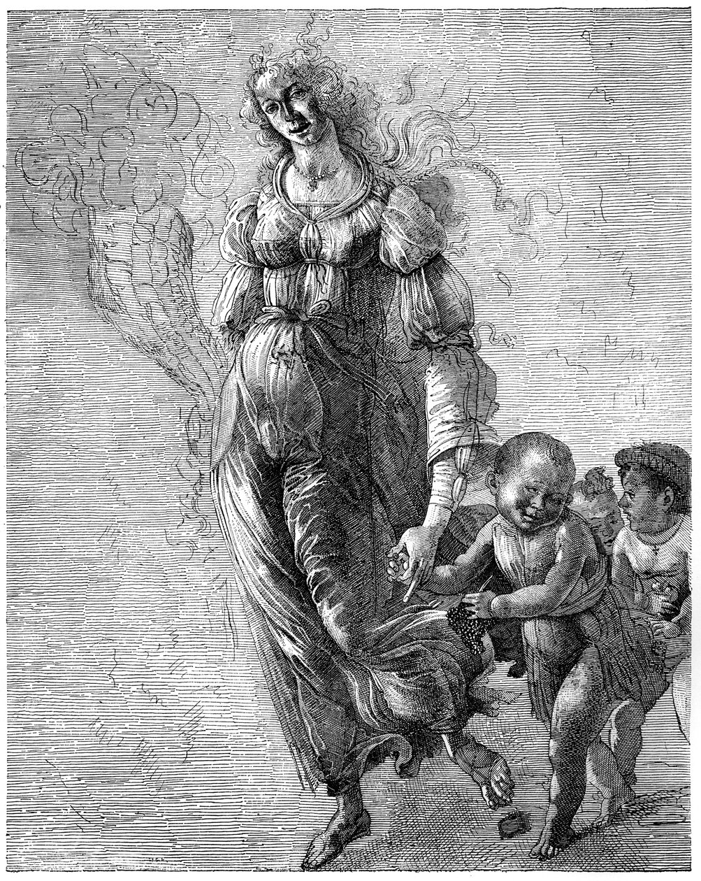 Botticellis Abundance, 1882 od Unbekannt