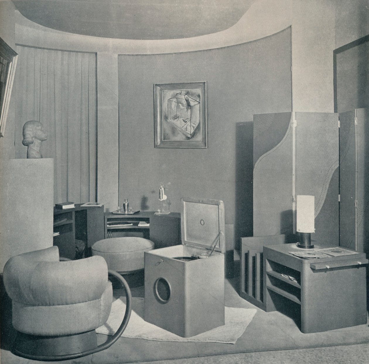 Budoár ze Salon des Artistes Decorateurs, 1929, od DIM, c1930. od Unbekannt