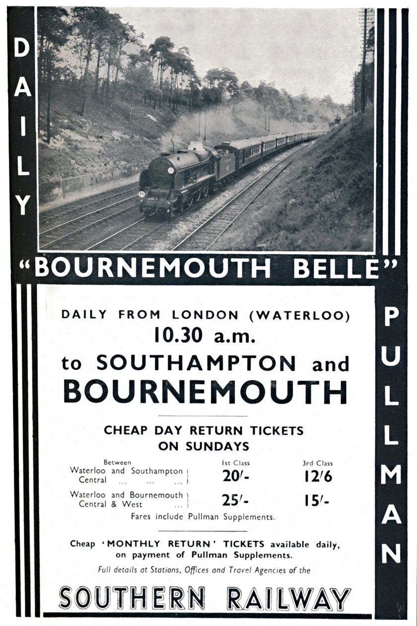 Bournemouth Belle - jižní železnice, 1936 od Unbekannt