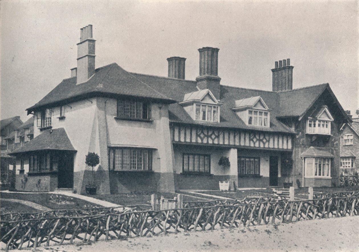 Bournville: chaty v Holly Grove od WA Harvey, c1900 1901-1902 od Unbekannt