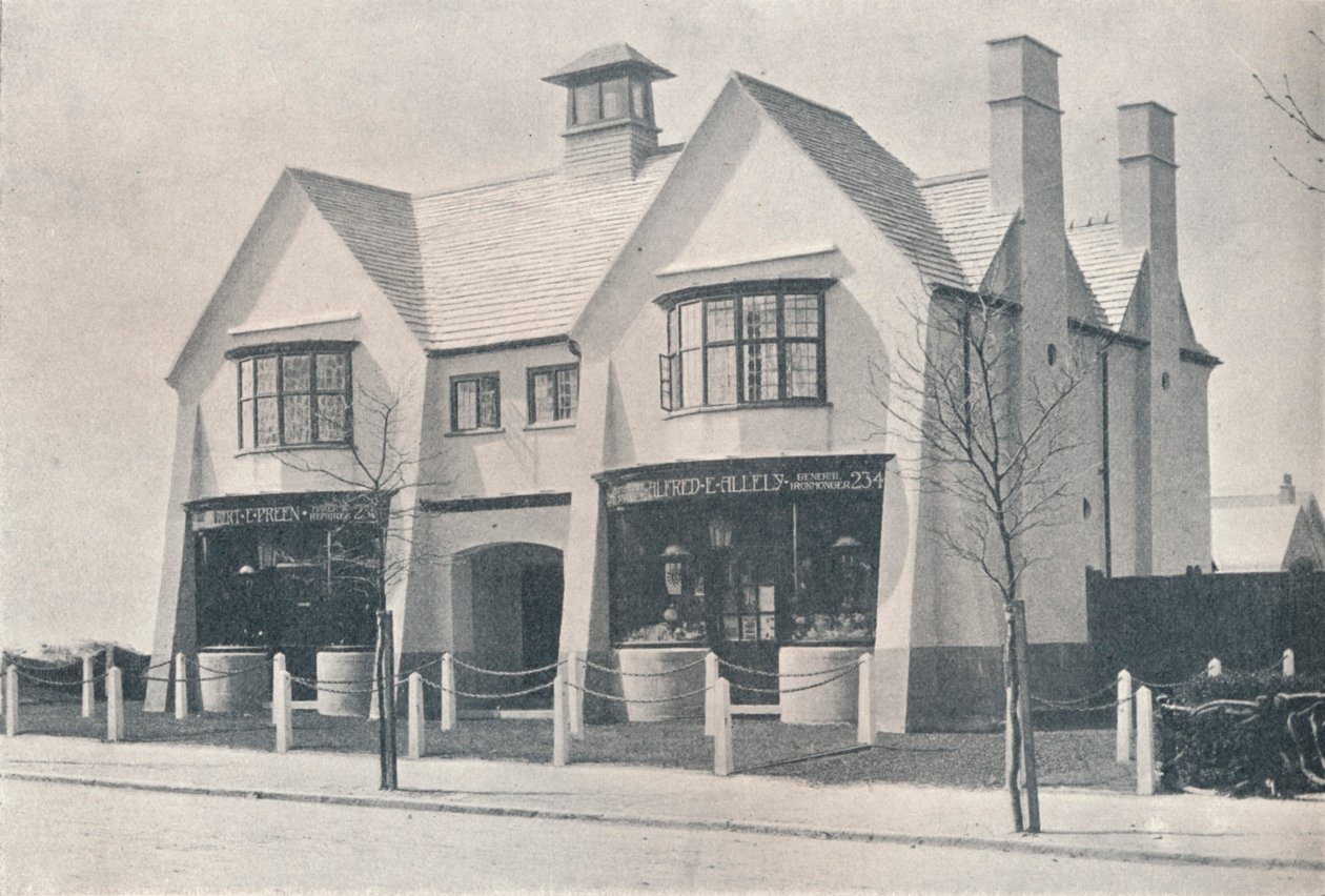 Bournville: dva z vesnických obchodů, WA Harvey, c1900 1901-1902 od Unbekannt