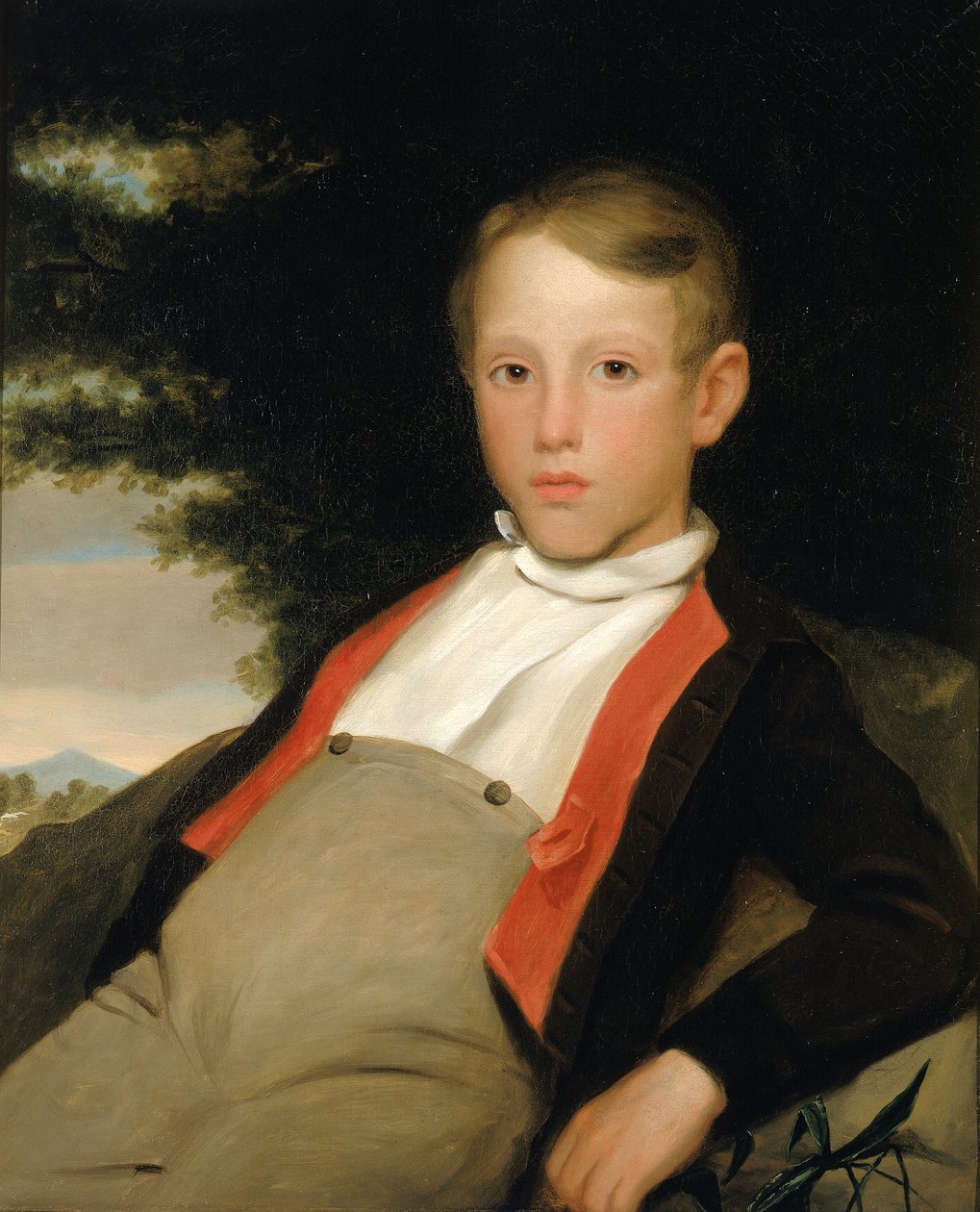 Chlapec v krajině, ca. 1840. od Unbekannt