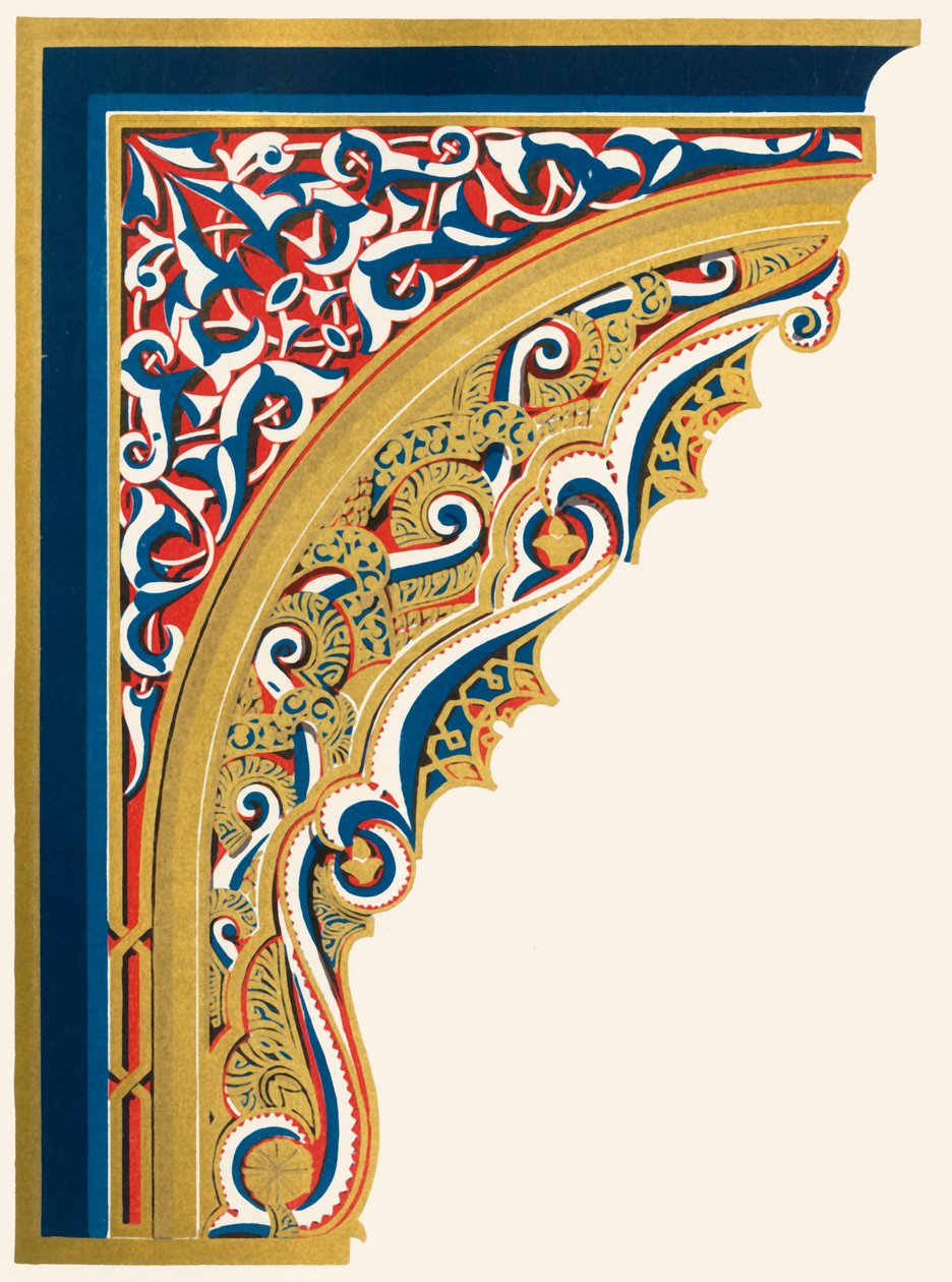 Konzoly nesoucí strop portiku, Court of the Lions, 1907. od Unbekannt