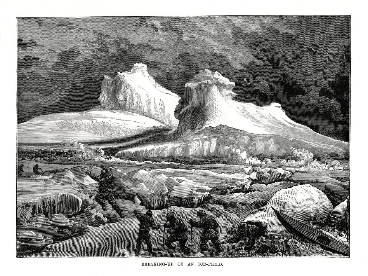 Rozbití ledového pole, 1877 od Unbekannt