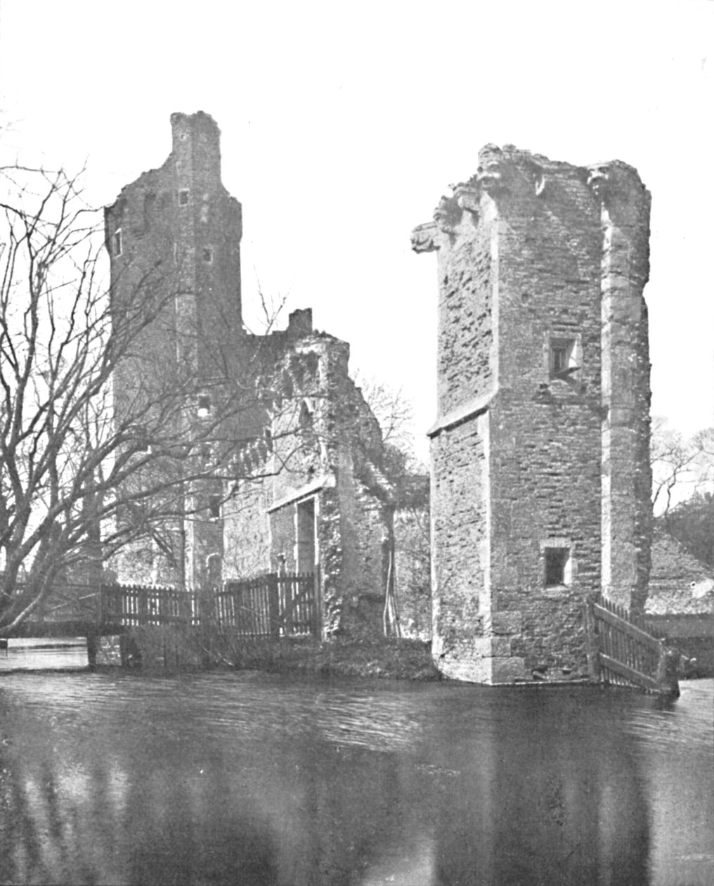 Cihlové zdivo na zámku Caister, Norfolk, 1903 od Unbekannt