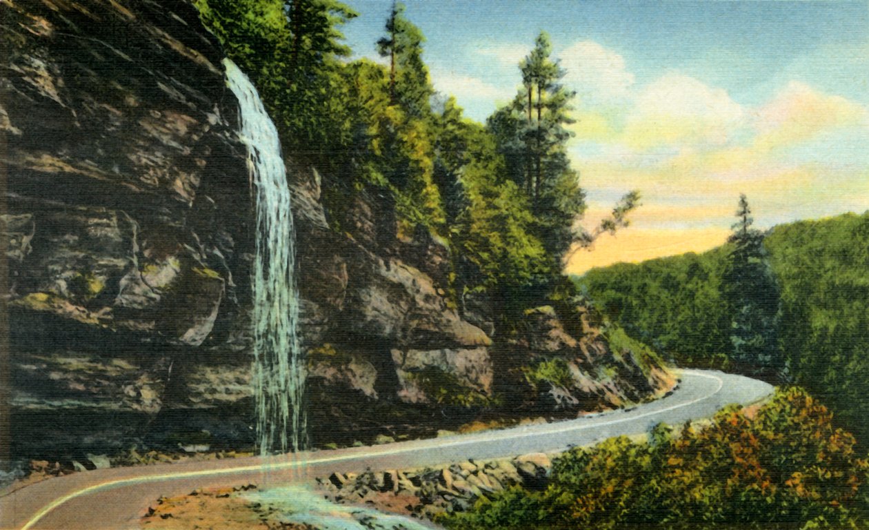 Bridal Veil Falls, Západní Severní Karolína, 1942. od Unbekannt