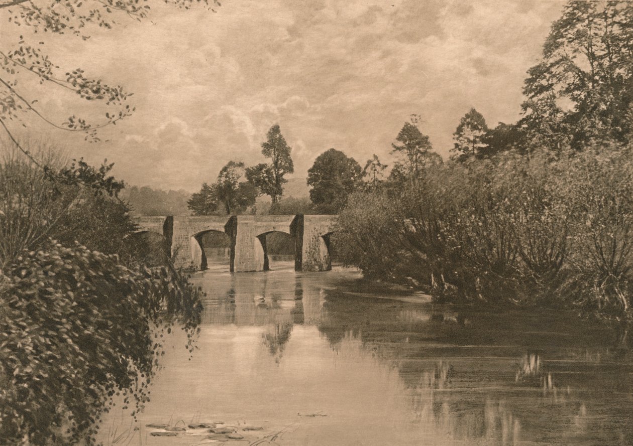 Most v Limpley Stoke na Dolní Avon, 1902 od Unbekannt