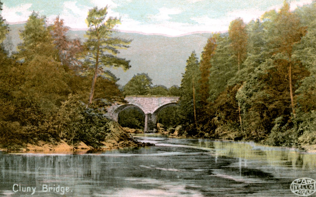 Bridge of Cluny, poblíž Pitlochry, Perthshire, Skotsko, počátek 20. století od Unbekannt