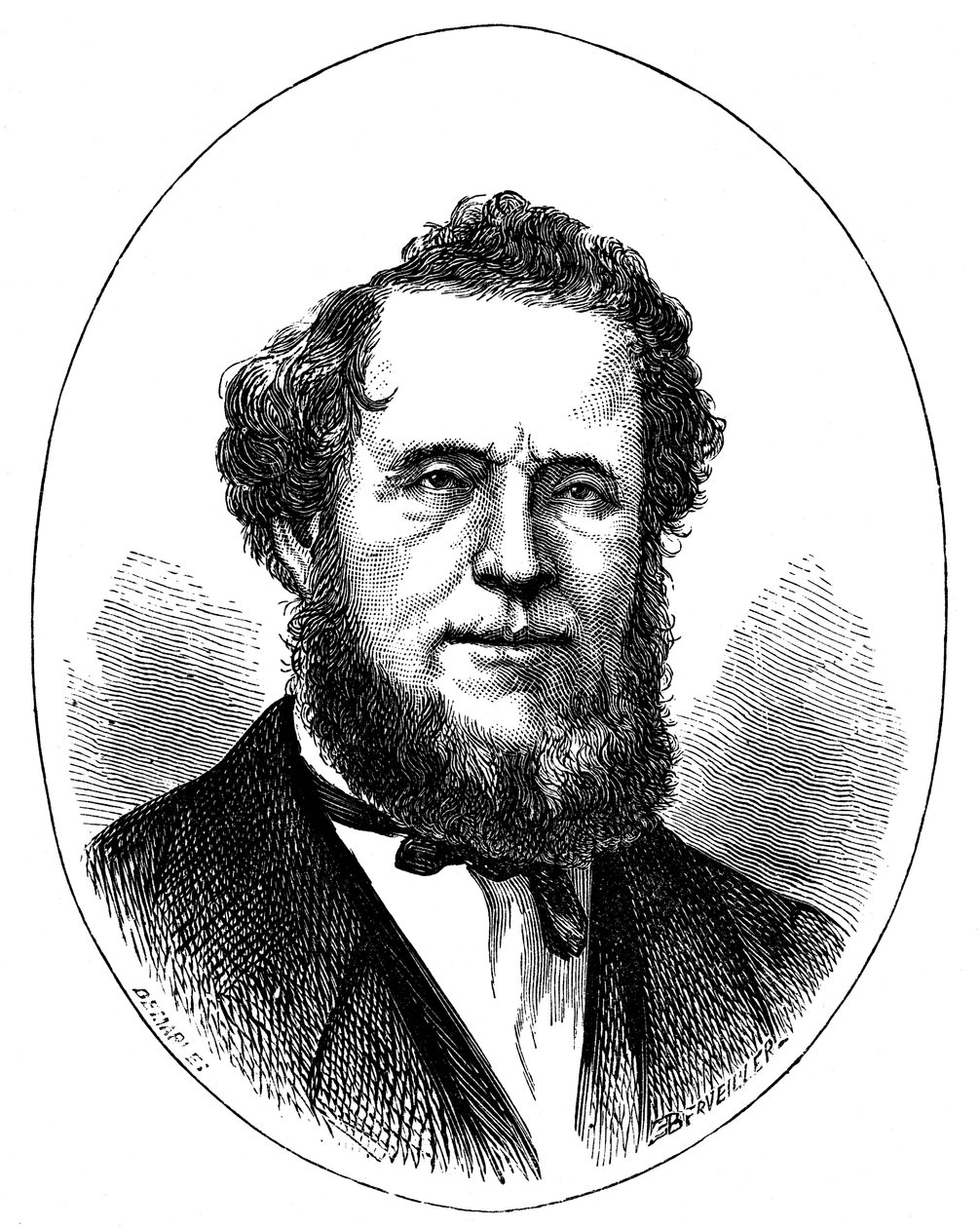 Brigham Young, americký mormonský vůdce, c1870 od Unbekannt
