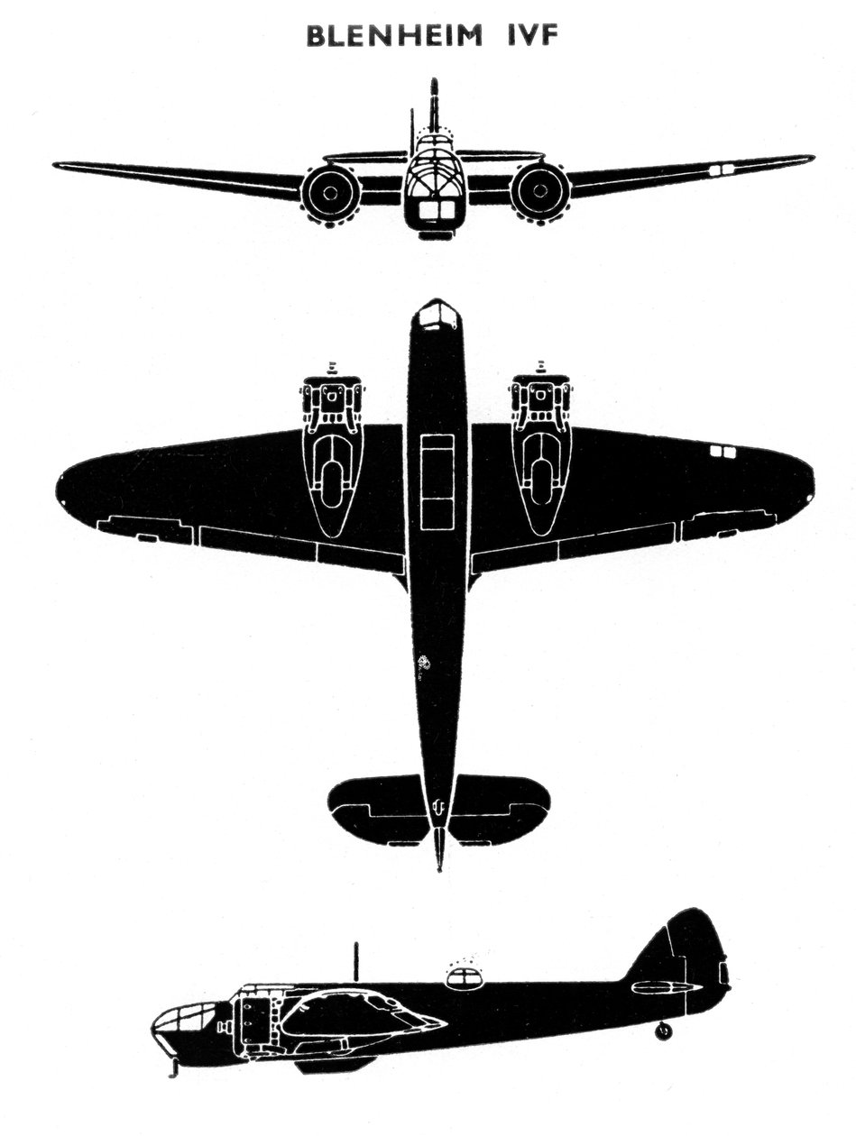 Bristol Blenheim Mk IVF, 1941 od Unbekannt