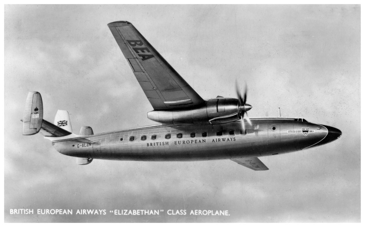 Letoun alžbětinské třídy British European Airways, 20. století od Unbekannt