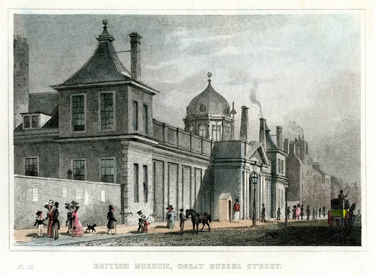 Britské muzeum, Great Russell Street, Londýn, 19. století od Unbekannt