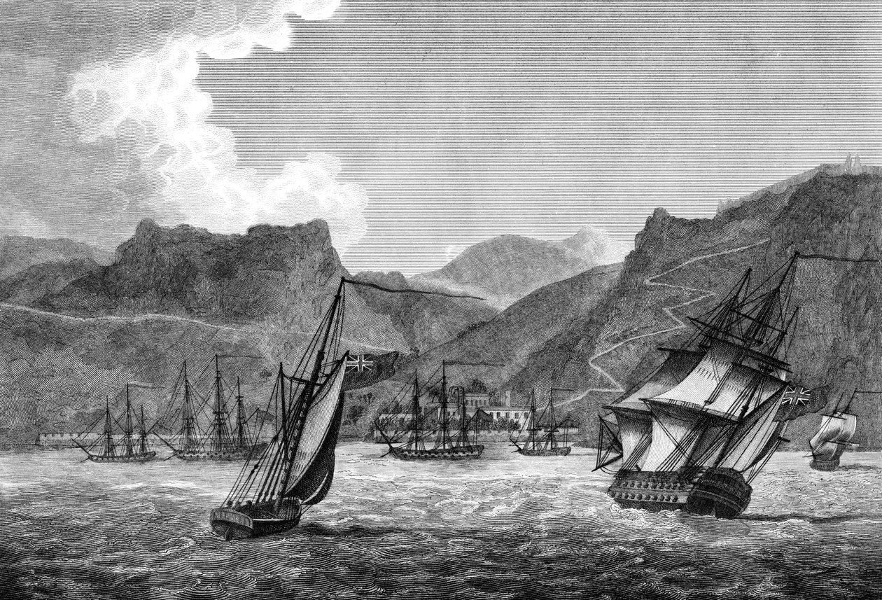 Britská přeprava ze Svaté Heleny, 1817 od Unbekannt