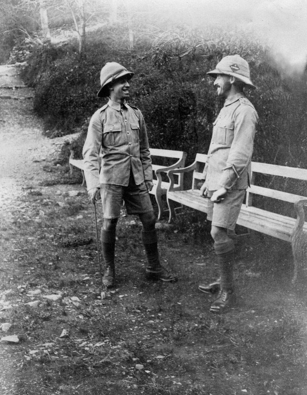 Britští vojáci, Chakrata, Indie, 1917 od Unbekannt
