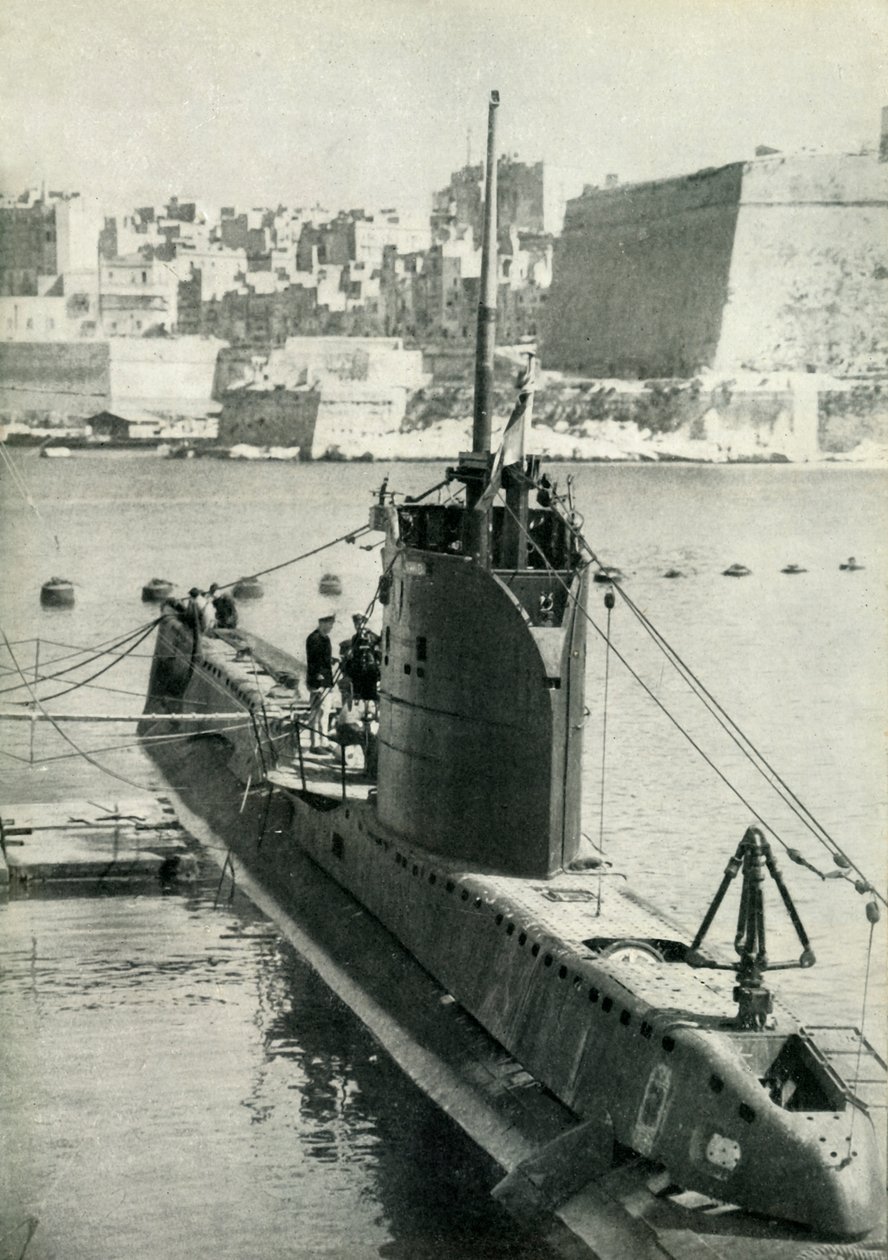 Britská ponorka na Maltě, druhá světová válka, 1945. od Unbekannt