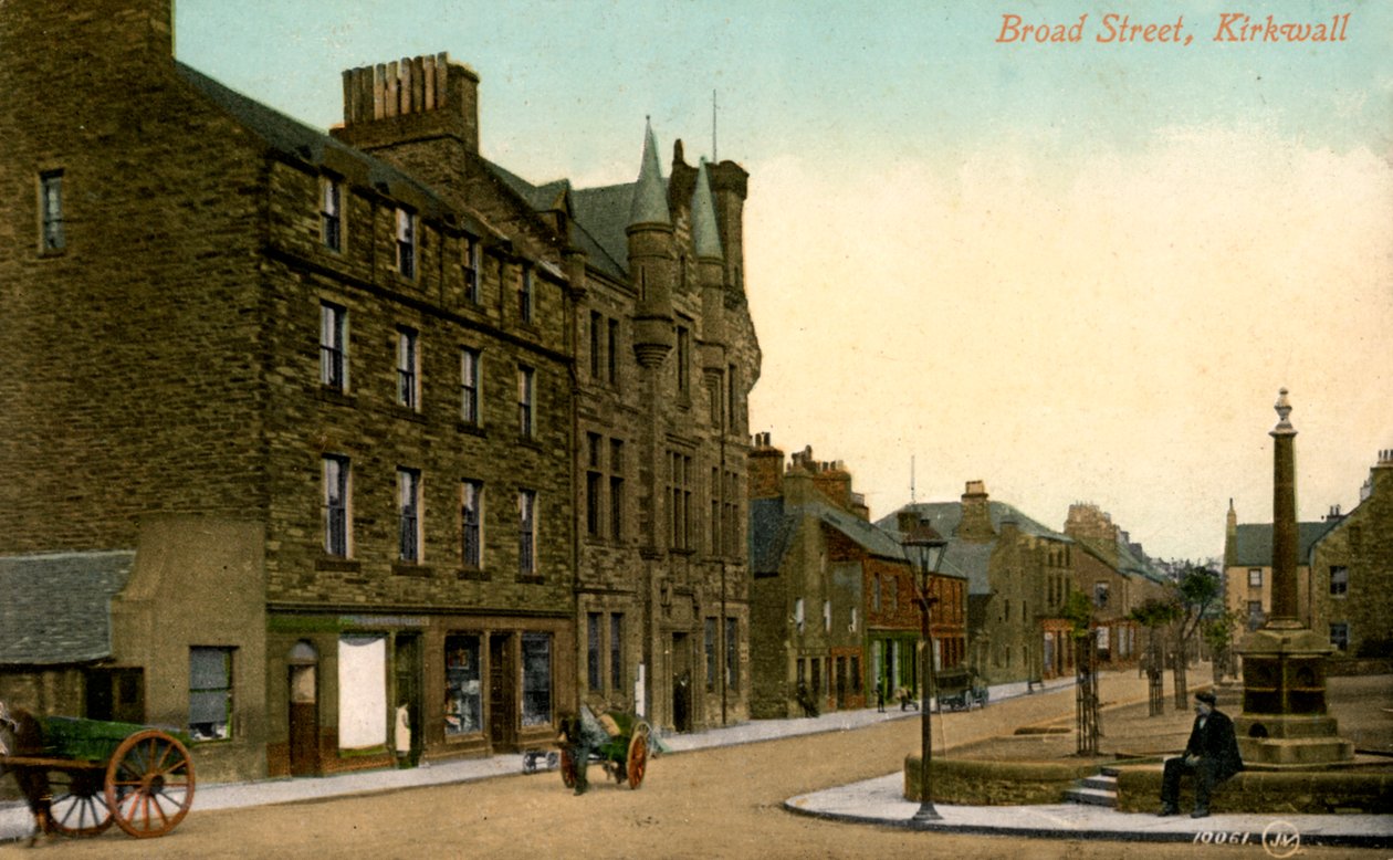Broad Street, Kirkwall, Orkneje, Skotsko, 20. století od Unbekannt