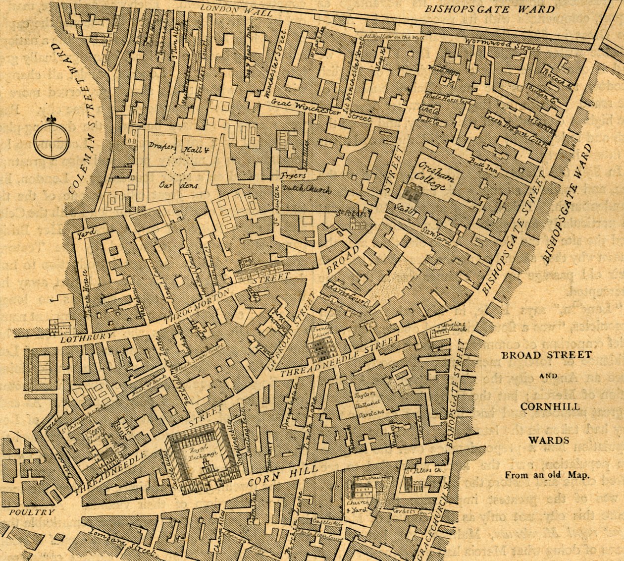 Broad Street a Cornhill Wards, 1897. od Unbekannt