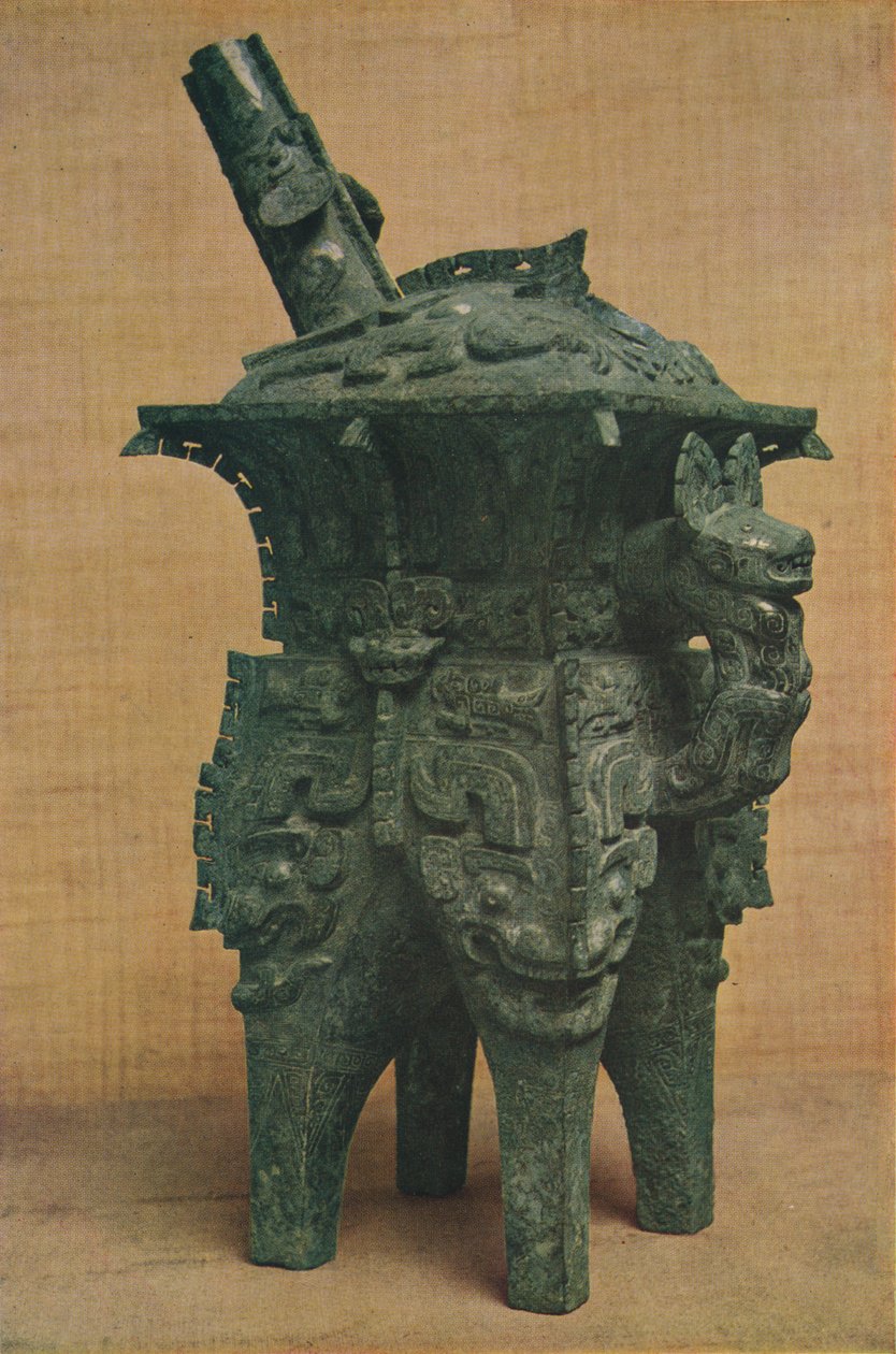 Bronzová nádoba na víno Ho - dynastie Shang-Yin, c1766 až 1122 př.nl, 1936 od Unbekannt
