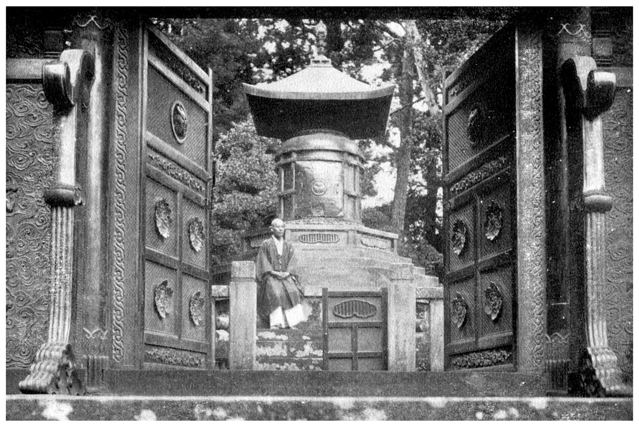 Bronzová brána a hrobka, park Shiba, Tokio, Japonsko, 1904 od Unbekannt