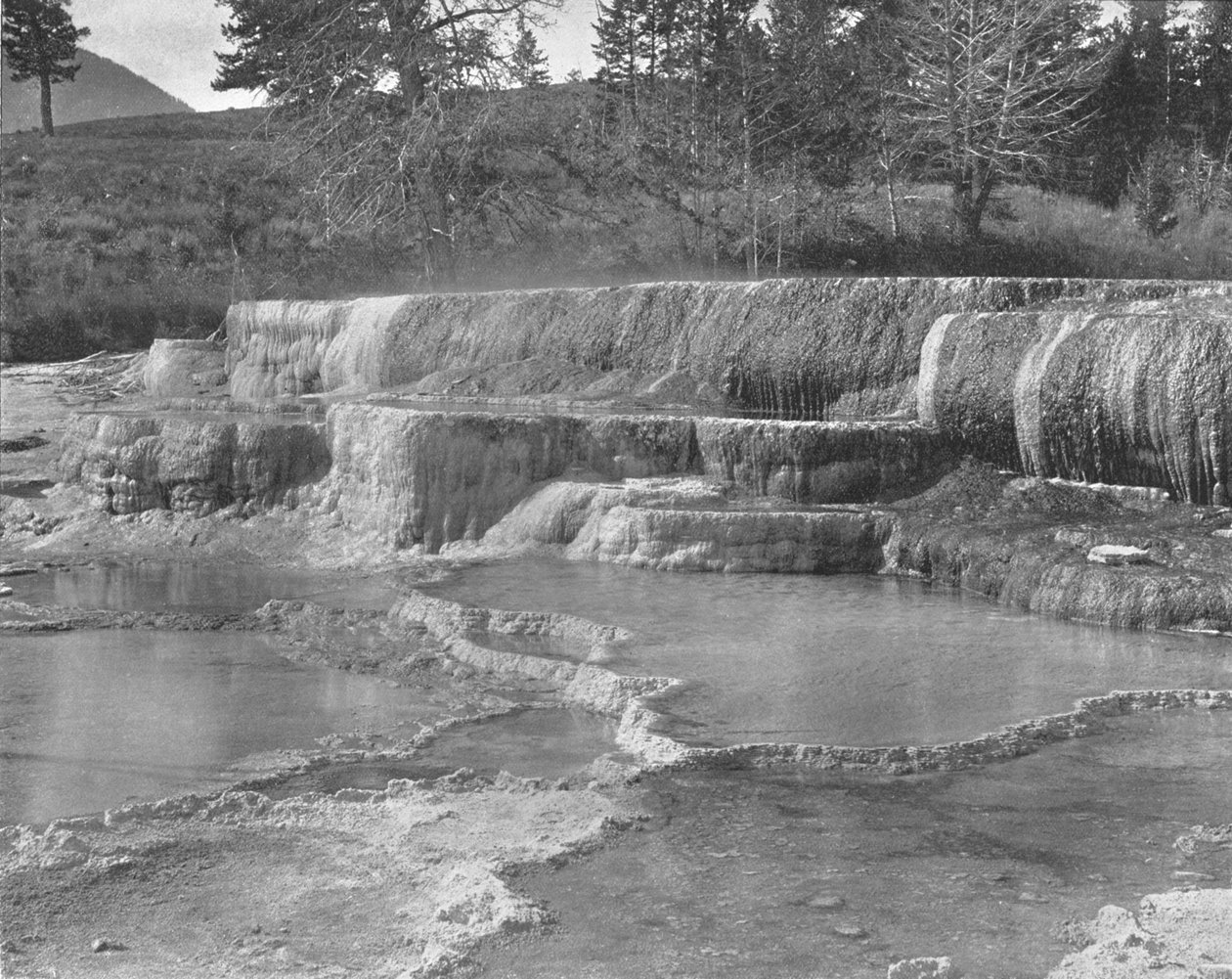 Brown Sulphur Springs, Yellowstonský národní park, USA, c1900. od Unbekannt