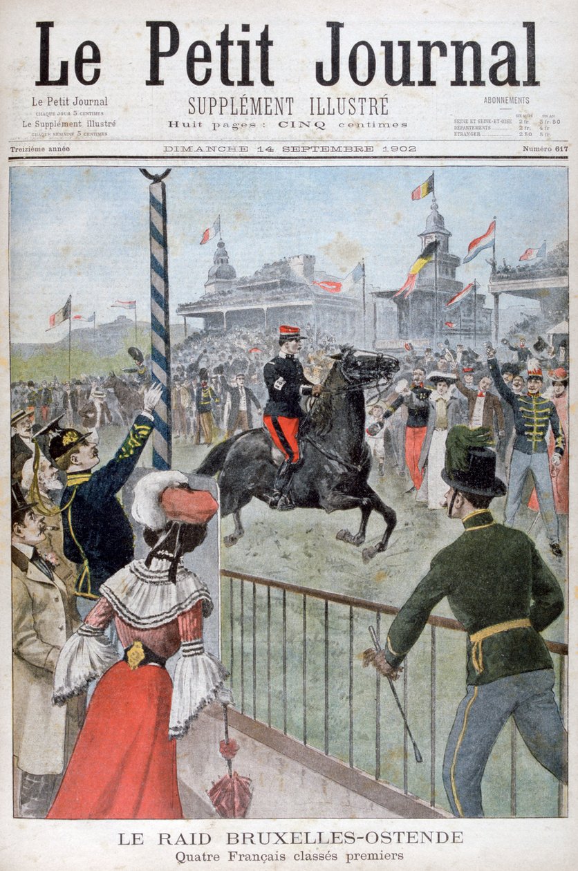 Dostihy z Bruselu do Ostende, 1902 od Unbekannt