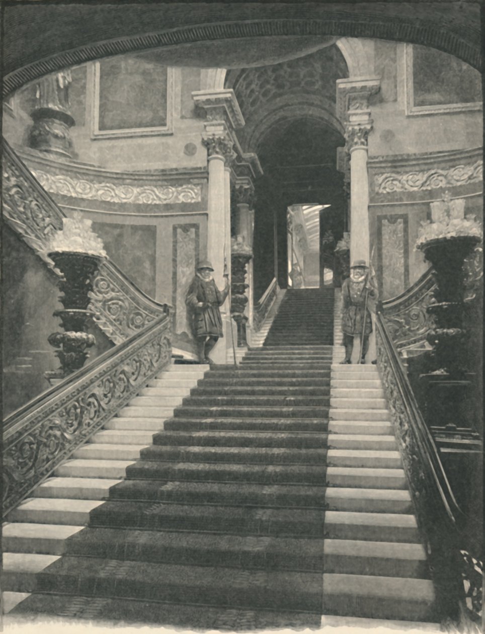 Buckinghamský palác: The Grand Staircase, 1886 od Unbekannt