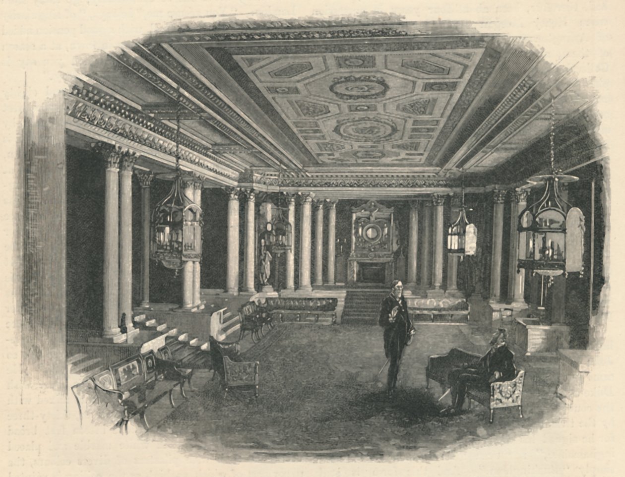 Buckinghamský palác: Mramorový sál, 1886 od Unbekannt