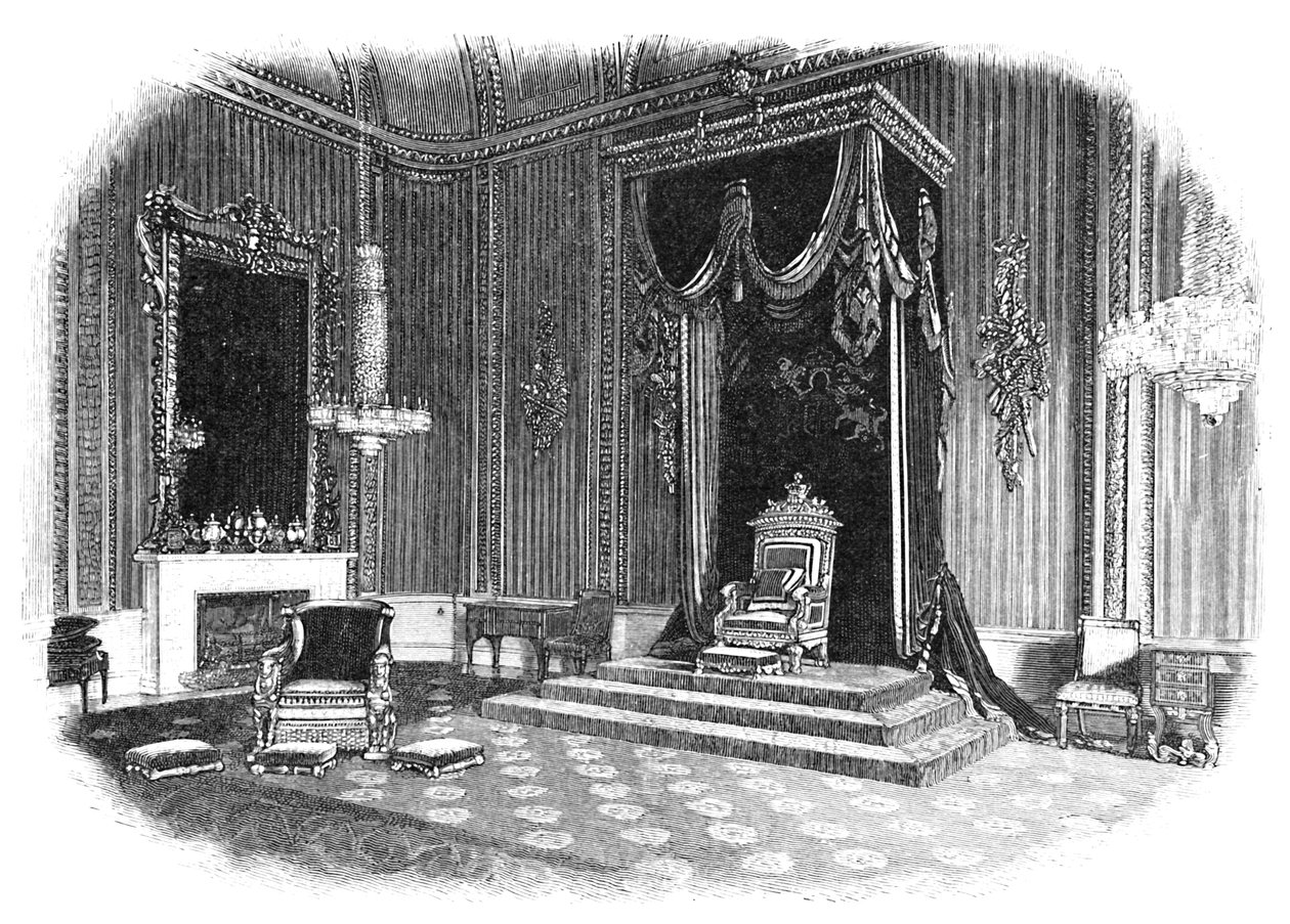 Buckinghamský palác: Trůnní sál, 1886 od Unbekannt