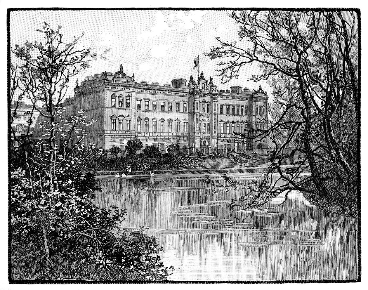 Buckinghamský palác ze St James
