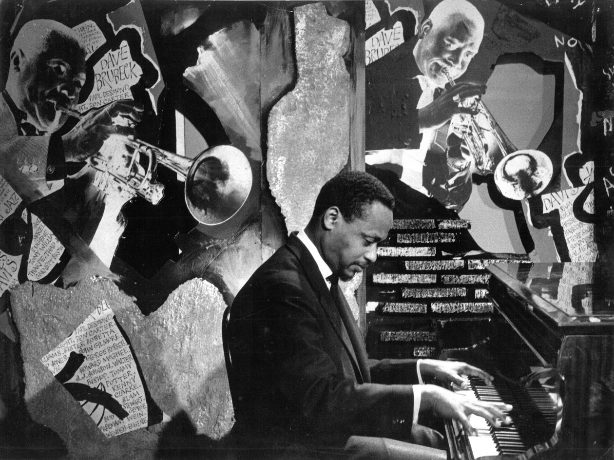 Bud Powell ve filmu „Tři ložnice na Manhattanu“ 1965 (černobílá fotografie) od Unbekannt