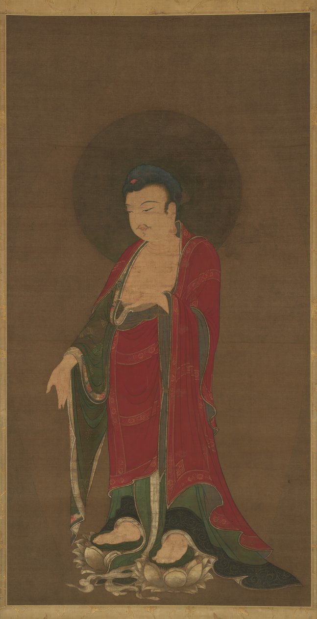 Buddha Amitabha sestupující ze své čisté země, konec 13. století. od Unbekannt