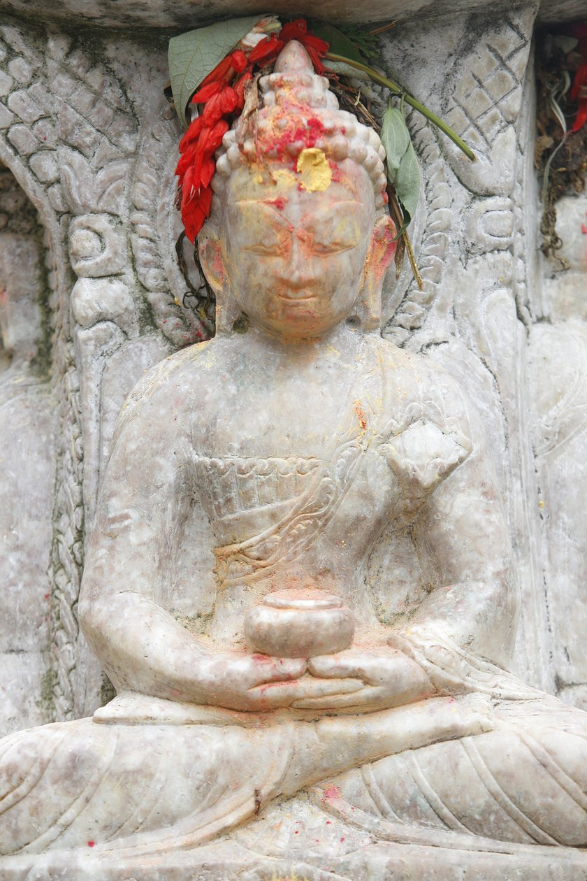 Buddha meditace, Kirtipur, Nepál od Unbekannt