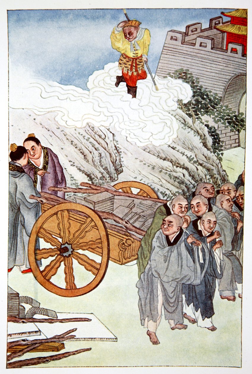 „Buddhisté jako otroci v zemi pomalých vozíků“, 1922 od Unbekannt