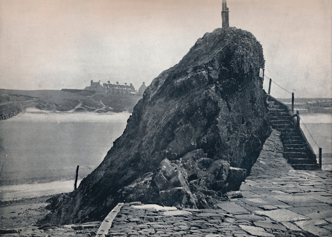 Bude - The Chapel Rock, 1895 od Unbekannt