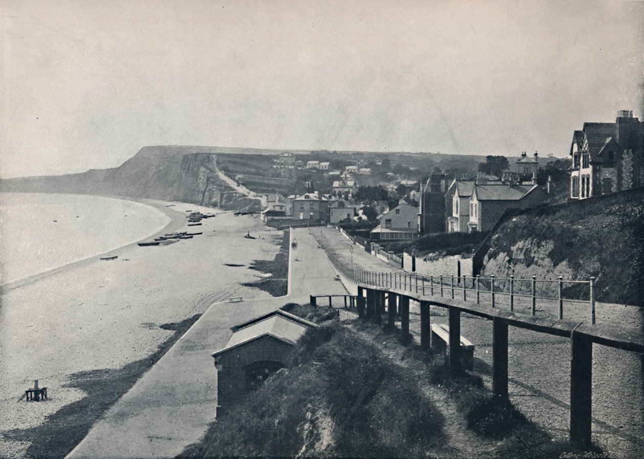 Budleigh Salterton - Celkový pohled na údolí, 1895 od Unbekannt