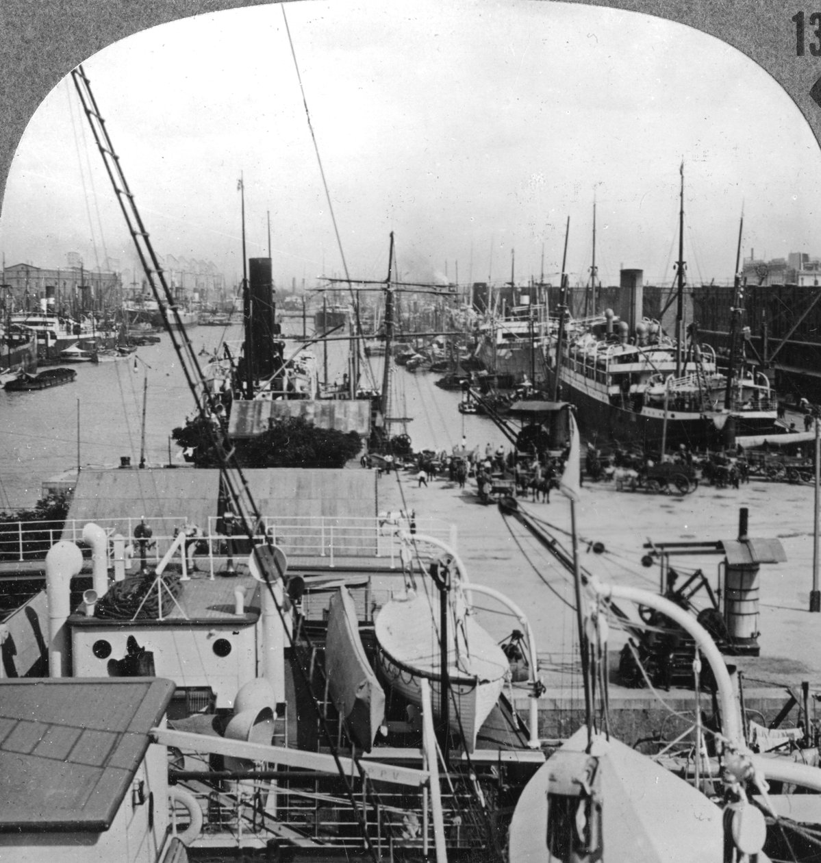Doky v Buenos Aires, Argentina, 1900 od Unbekannt