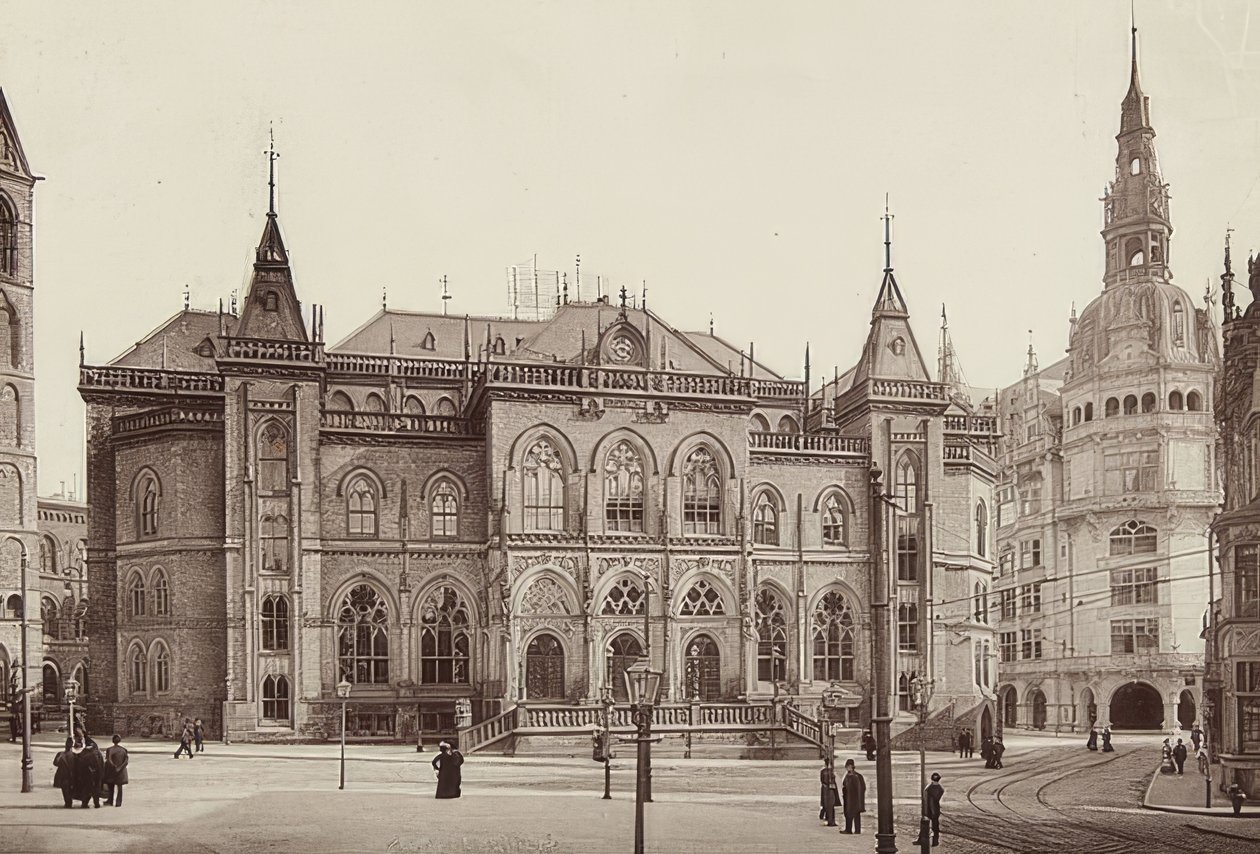 Budova burzy v Brémách. Kolem roku 1900 od Unbekannt