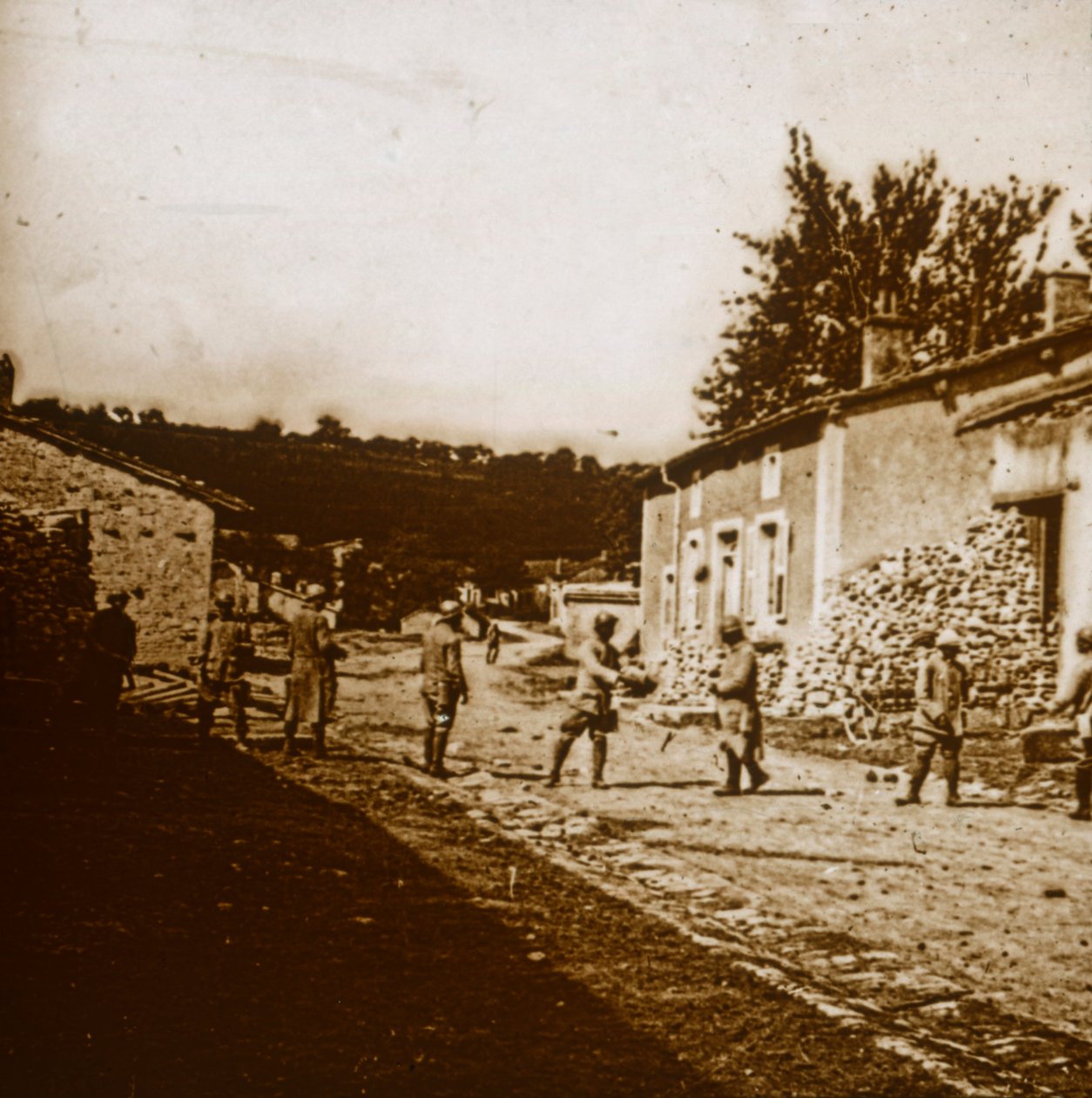 Obrana budov, c1914-c1918 od Unbekannt