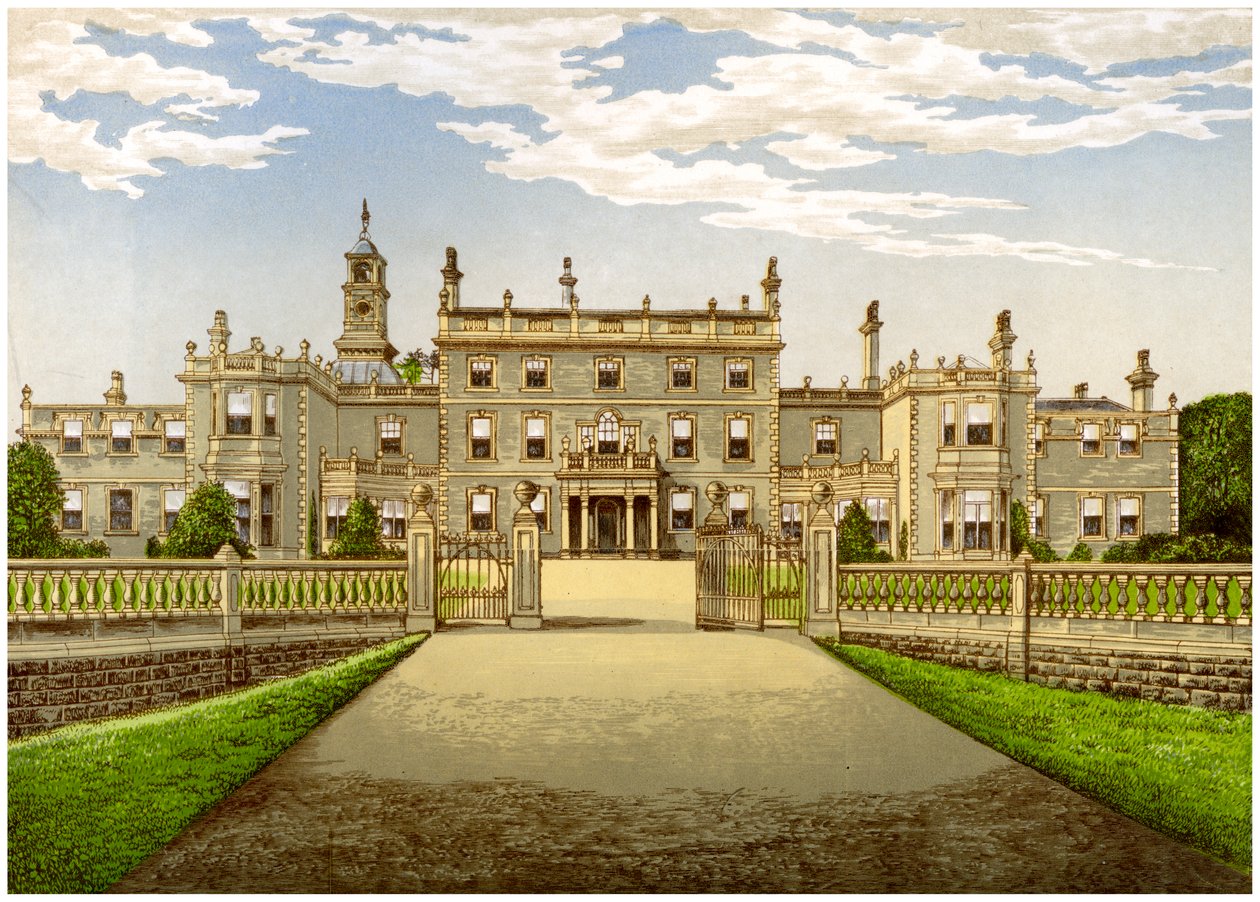 Bulwell Hall, Nottinghamshire, domov rodiny Cooperových, c1880 od Unbekannt