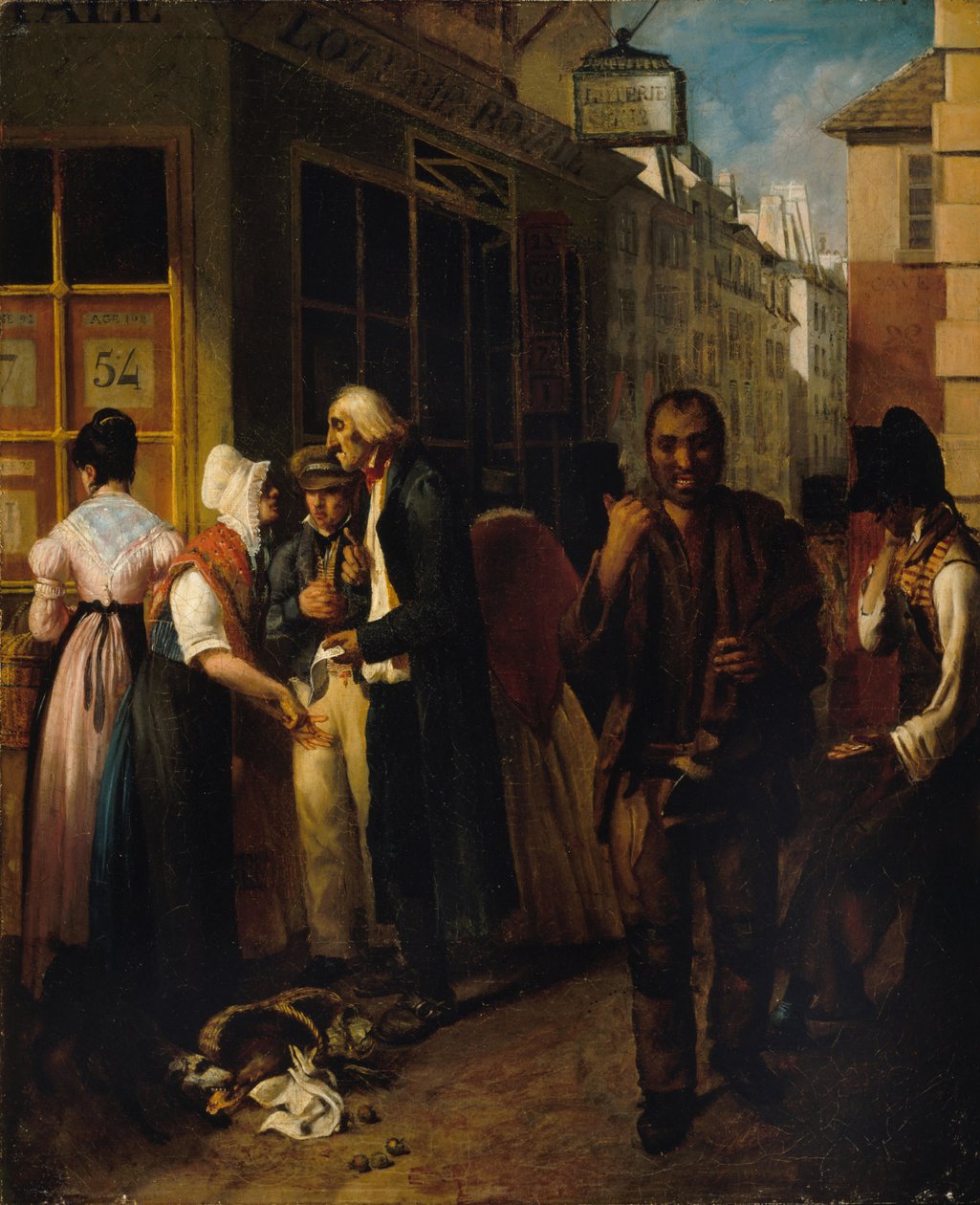 Úřad královské loterie při restaurování, 1820. od Unbekannt