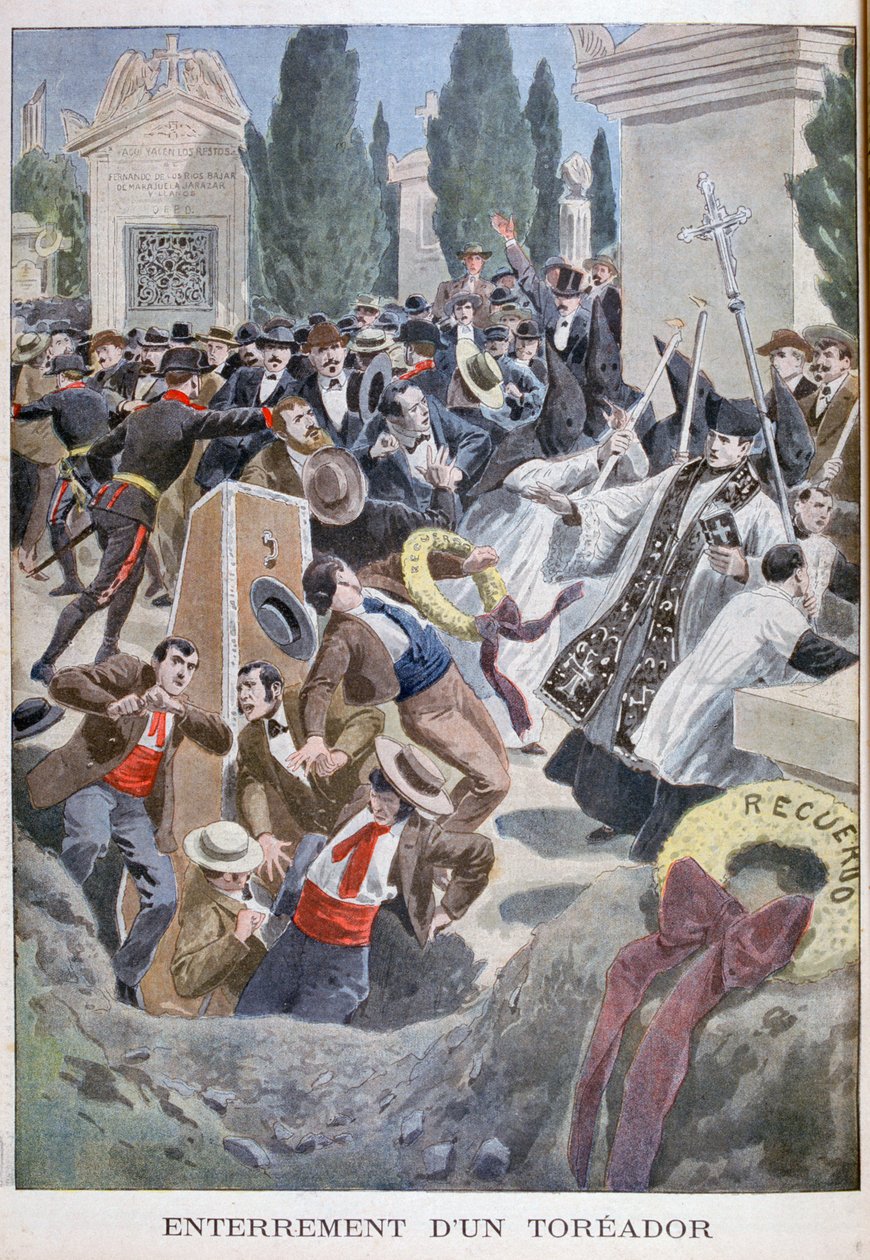 Pohřeb toreadora, Madrid, 1900 od Unbekannt