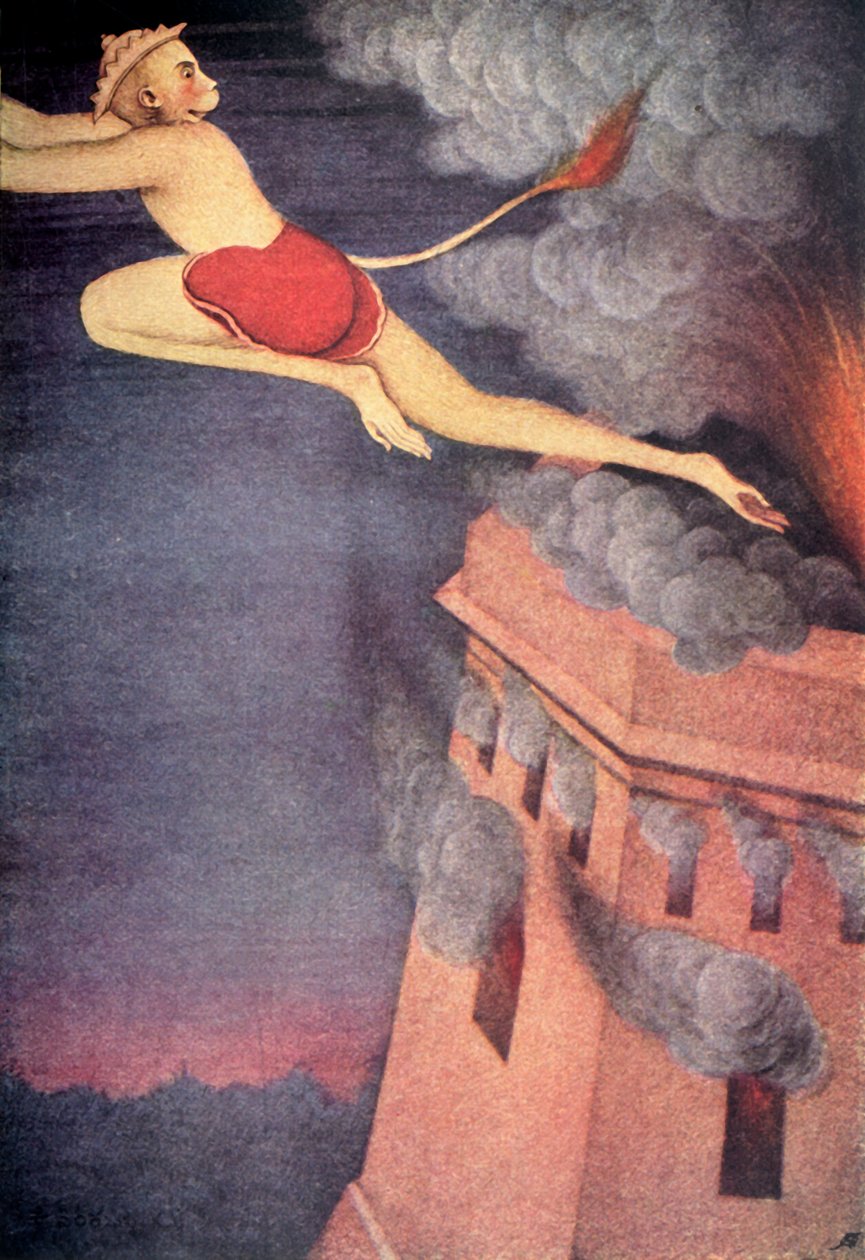 "Spálení Lanky", 1920. od Unbekannt