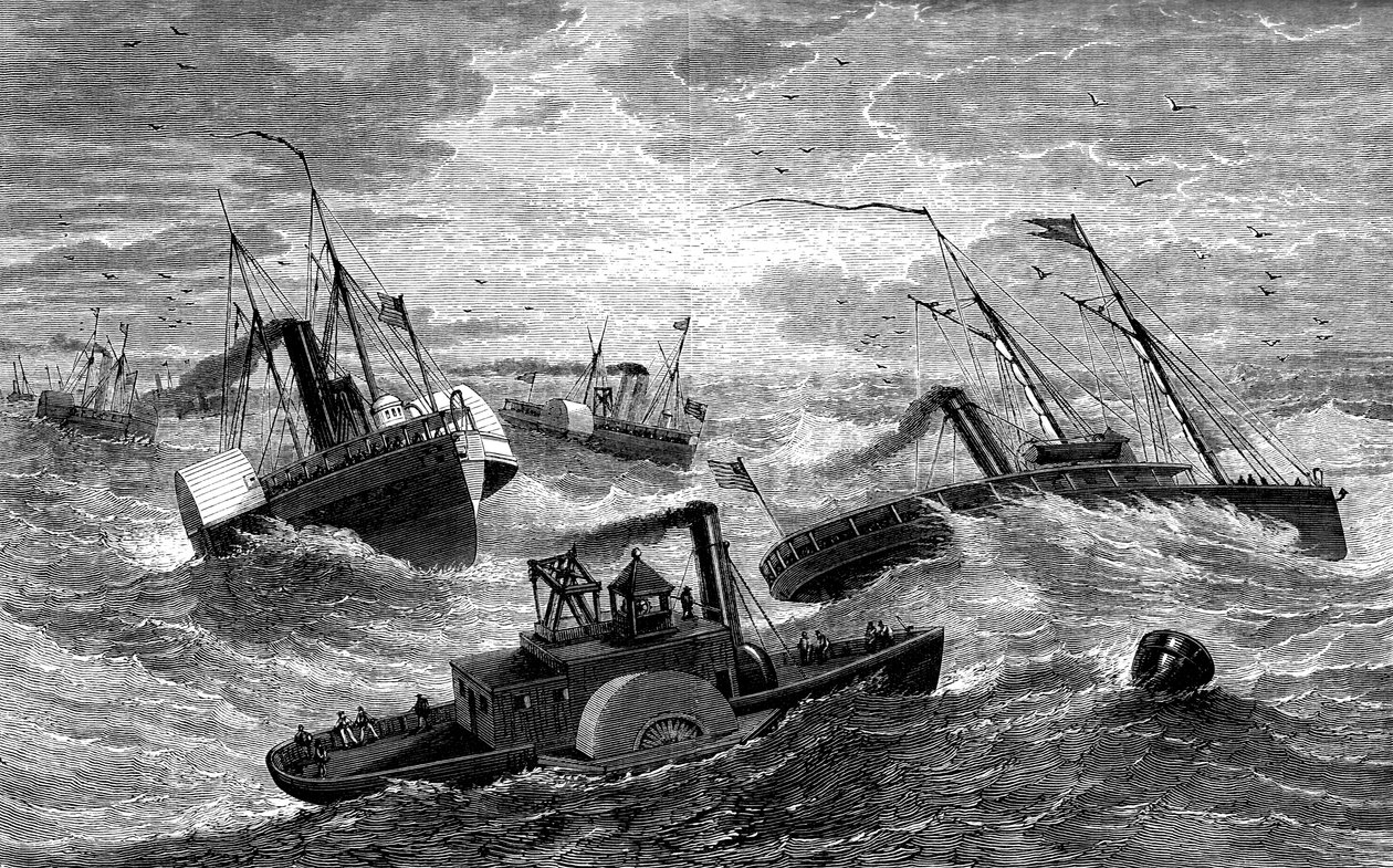 Burnsides expedice přes Hatteras Bar, Severní Karolína, 1861-1862, 1880 od Unbekannt