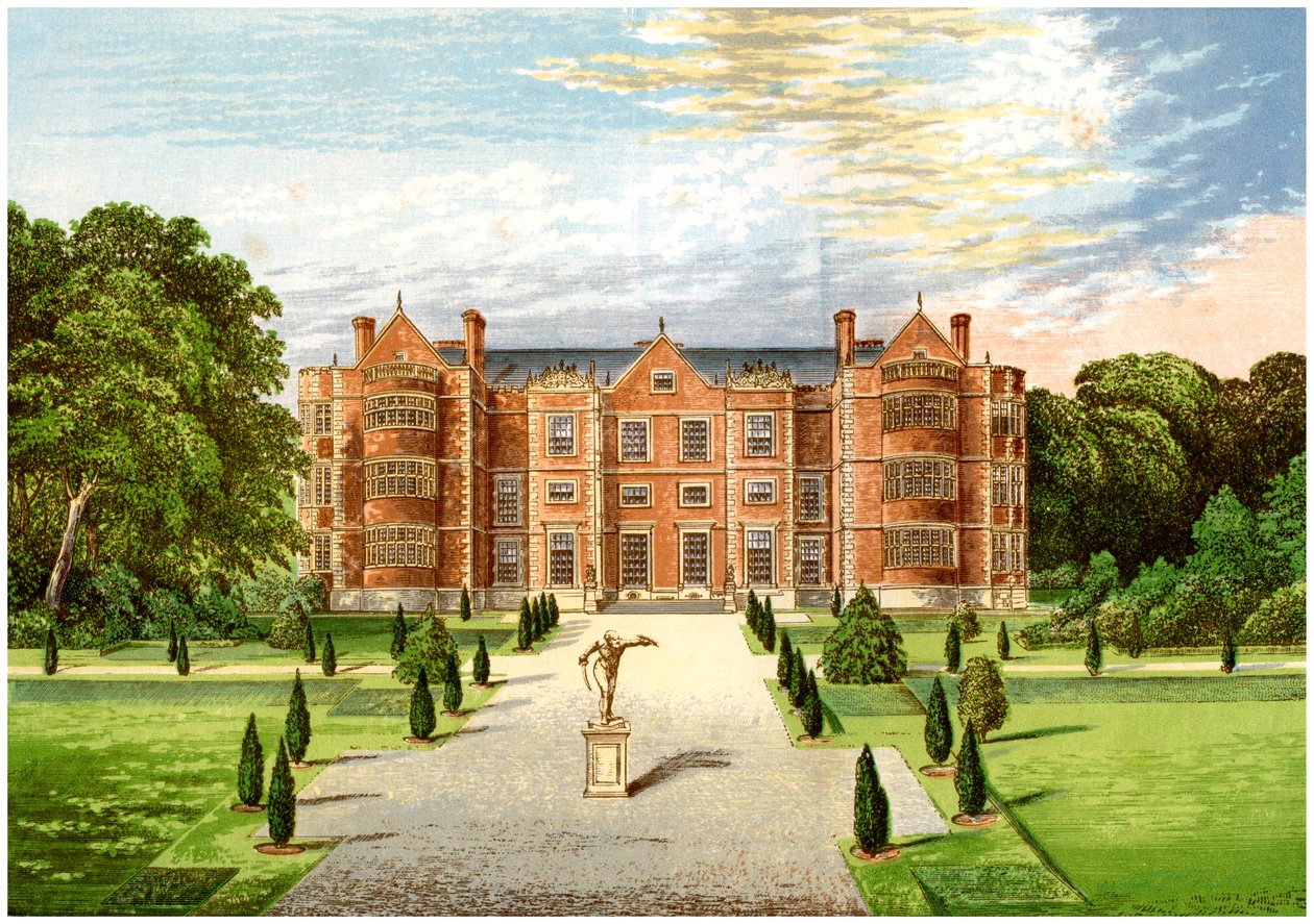 Burton Agnes Hall, Worcestershire, domov Baroneta Boyntona, c1880 od Unbekannt