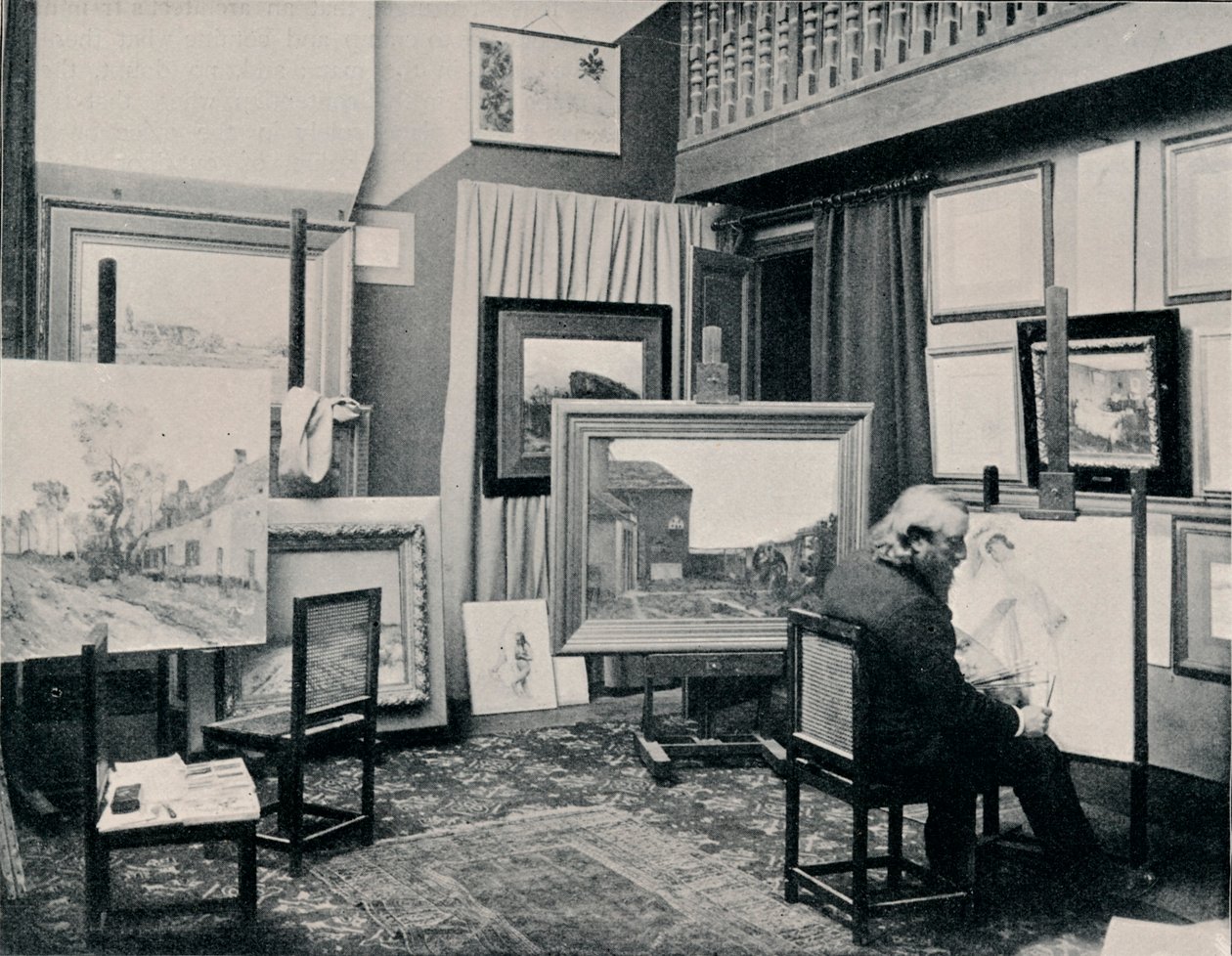 C. Cazin ve svém ateliéru, c1897 od Unbekannt