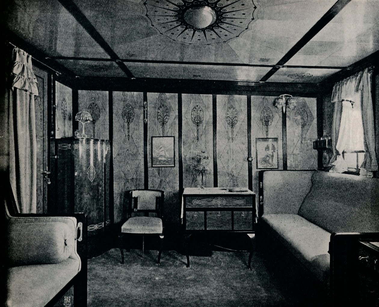 Cabin-De-Luxe na severoněmecké Lloyd SS. Kronprinzessin Cecilie, c1907 od Unbekannt