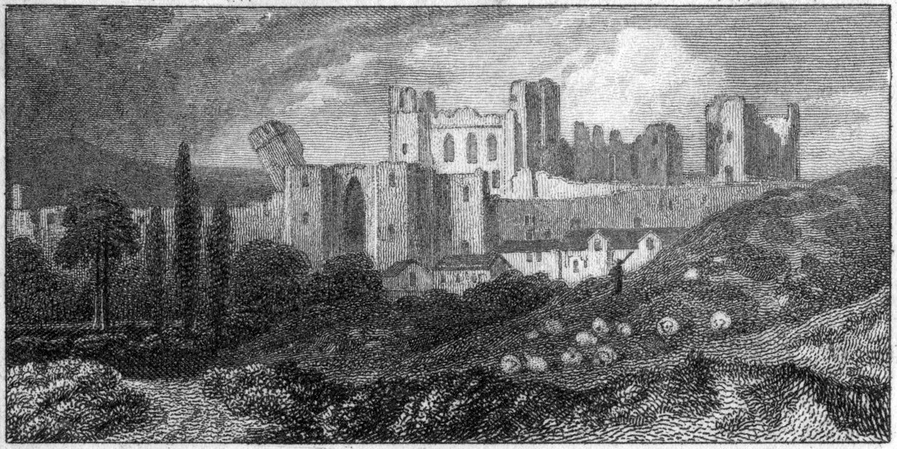 Hrad Caerphilly, Wales, 19. století od Unbekannt
